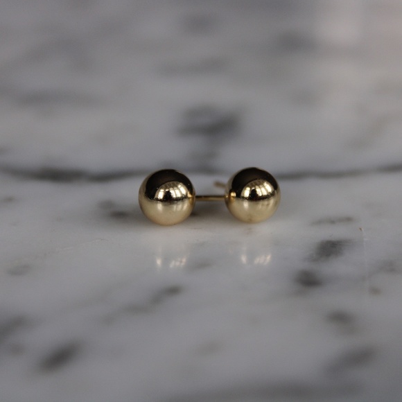 Jewelry - Gold Ball Stud Earrings